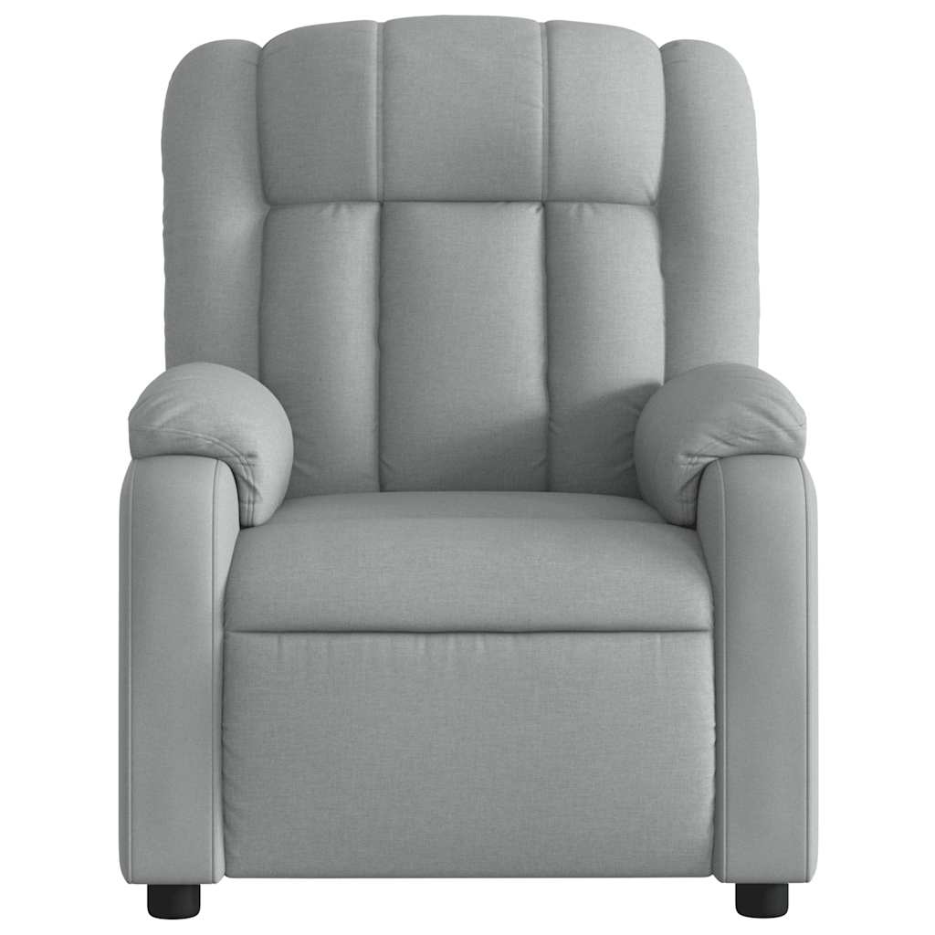 Fauteuil de massage inclinable Gris clair Tissu - XIOS