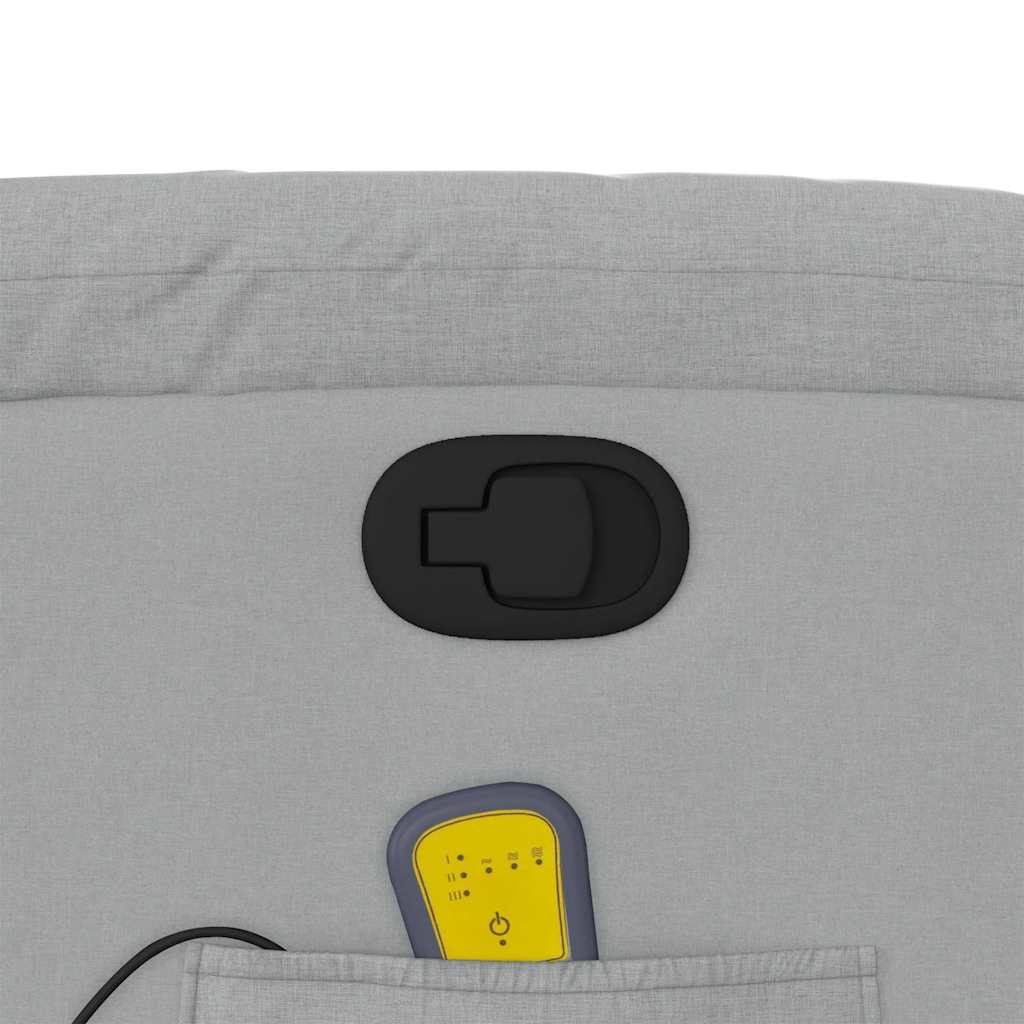 Fauteuil de massage inclinable Gris clair Tissu - XIOS