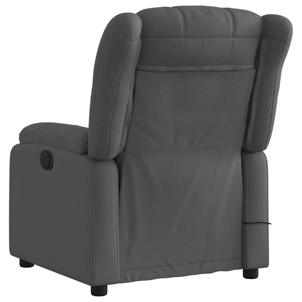 Fauteuil de massage inclinable Gris foncé Tissu - XIOS