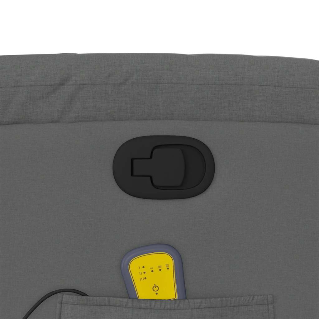 Fauteuil de massage inclinable Gris foncé Tissu - XIOS