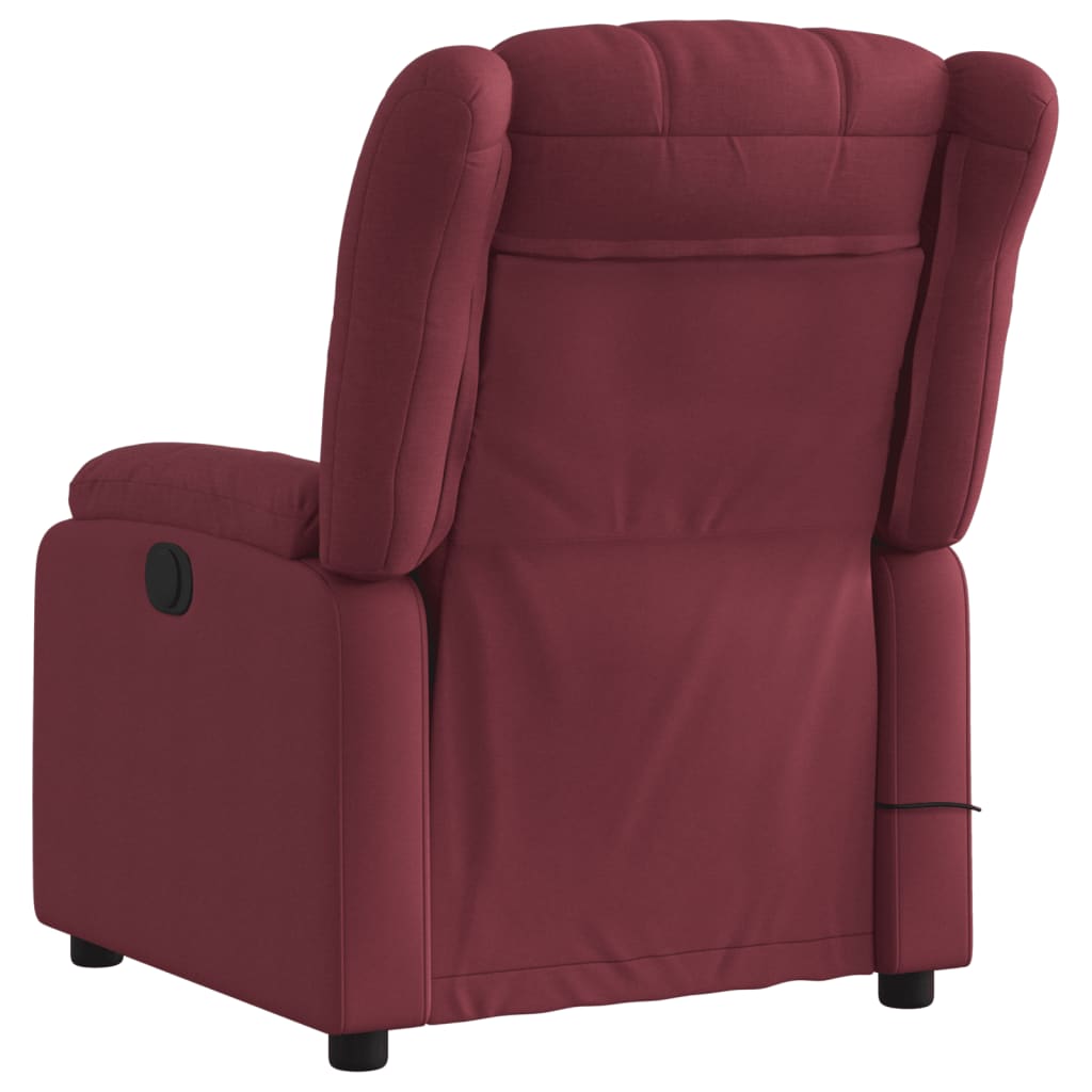 Fauteuil de massage inclinable Rouge bordeaux Tissu - XIOS