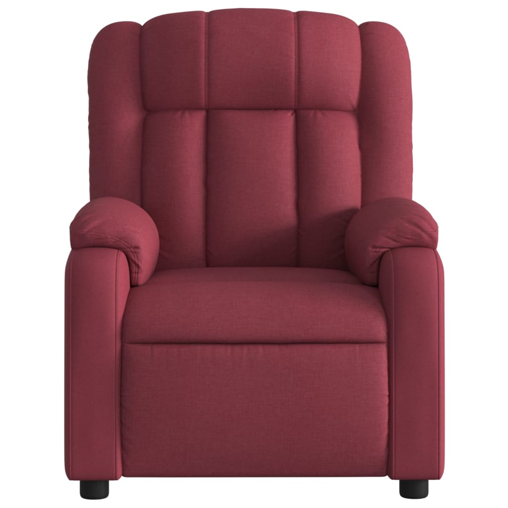 Fauteuil de massage inclinable Rouge bordeaux Tissu - XIOS