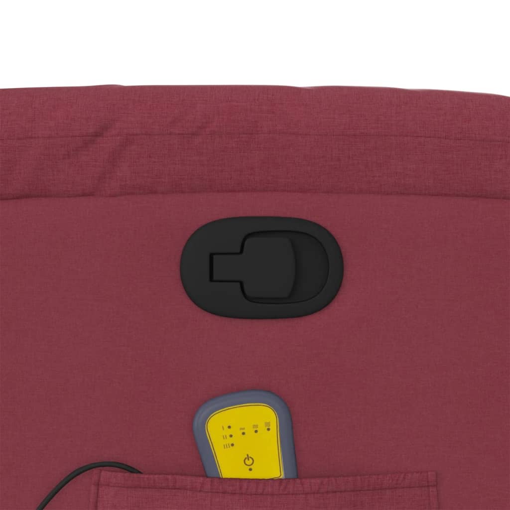 Fauteuil de massage inclinable Rouge bordeaux Tissu - XIOS
