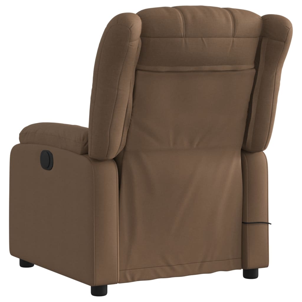Fauteuil de massage inclinable Marron Tissu - XIOS