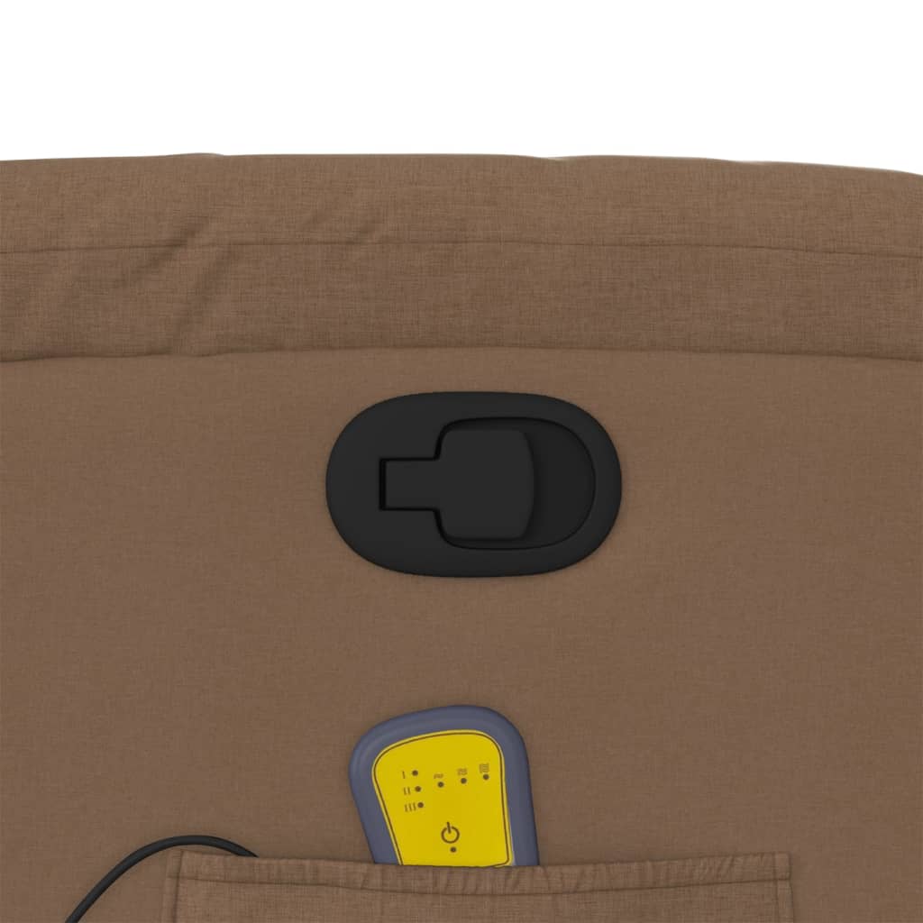 Fauteuil de massage inclinable Marron Tissu - XIOS