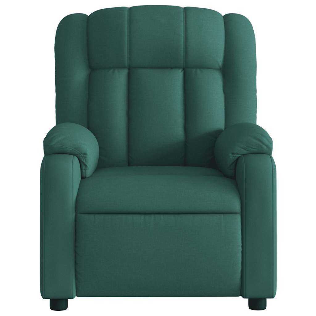 Fauteuil de massage inclinable Vert foncé Tissu - XIOS