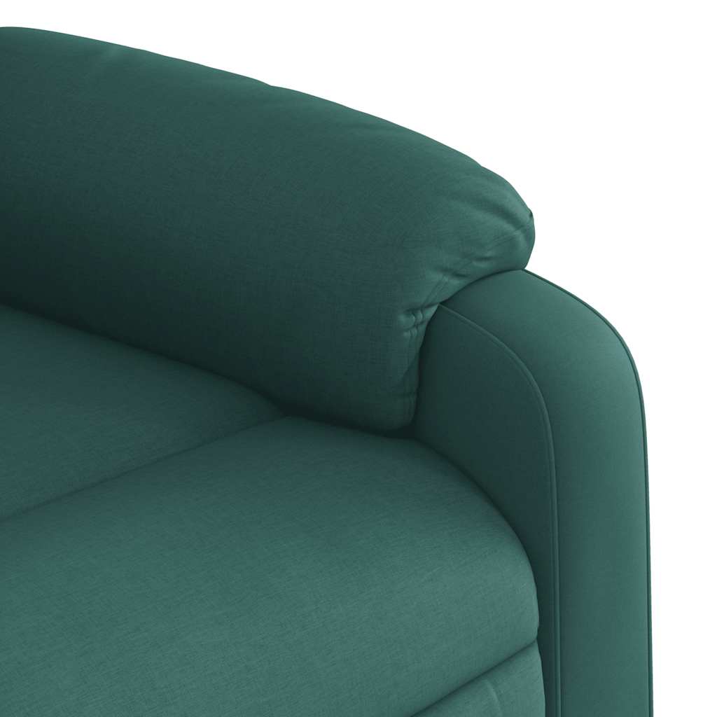 Fauteuil de massage inclinable Vert foncé Tissu - XIOS