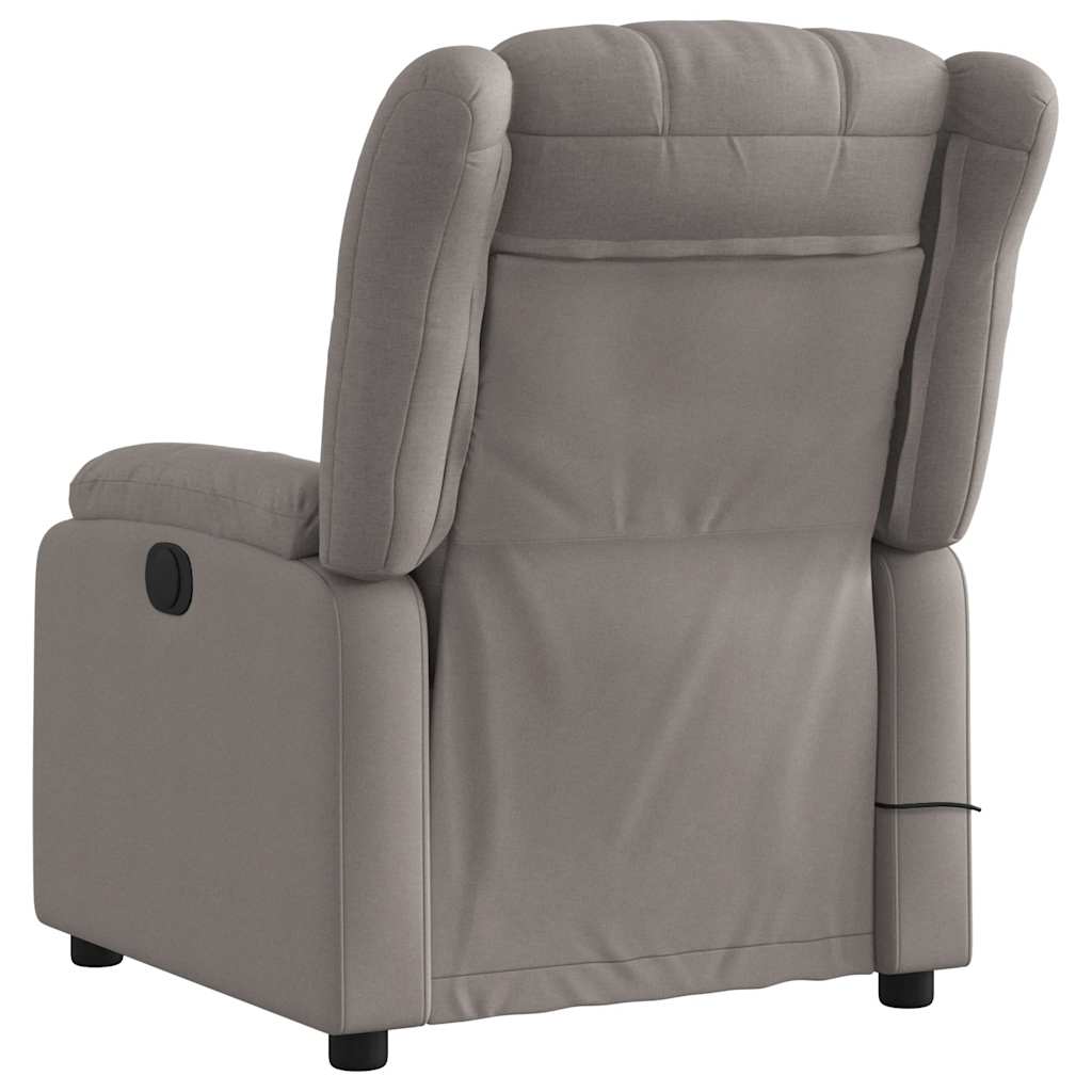 Fauteuil de massage inclinable Taupe Tissu - XIOS
