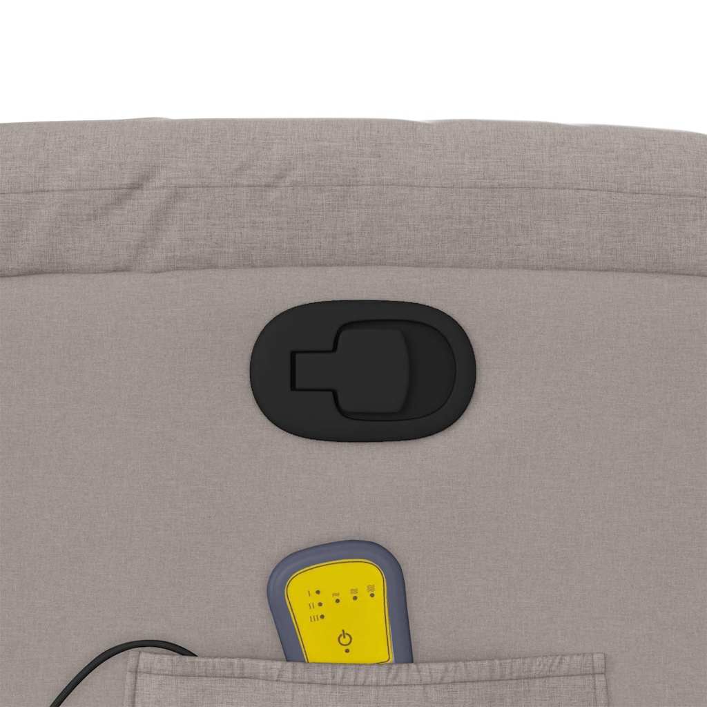 Fauteuil de massage inclinable Taupe Tissu - XIOS