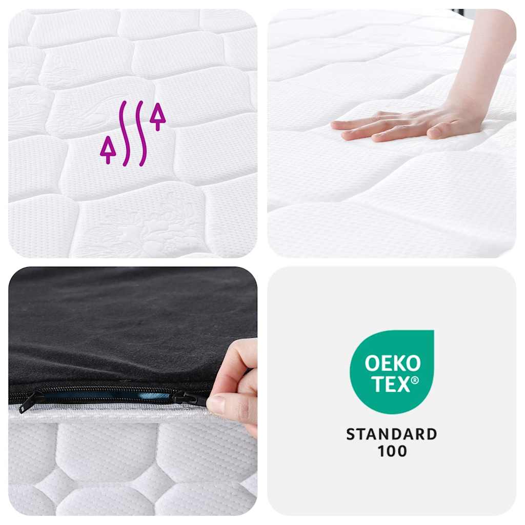 Matelas à ressorts ensachés dureté moyenne 160x200 cm - XIOS