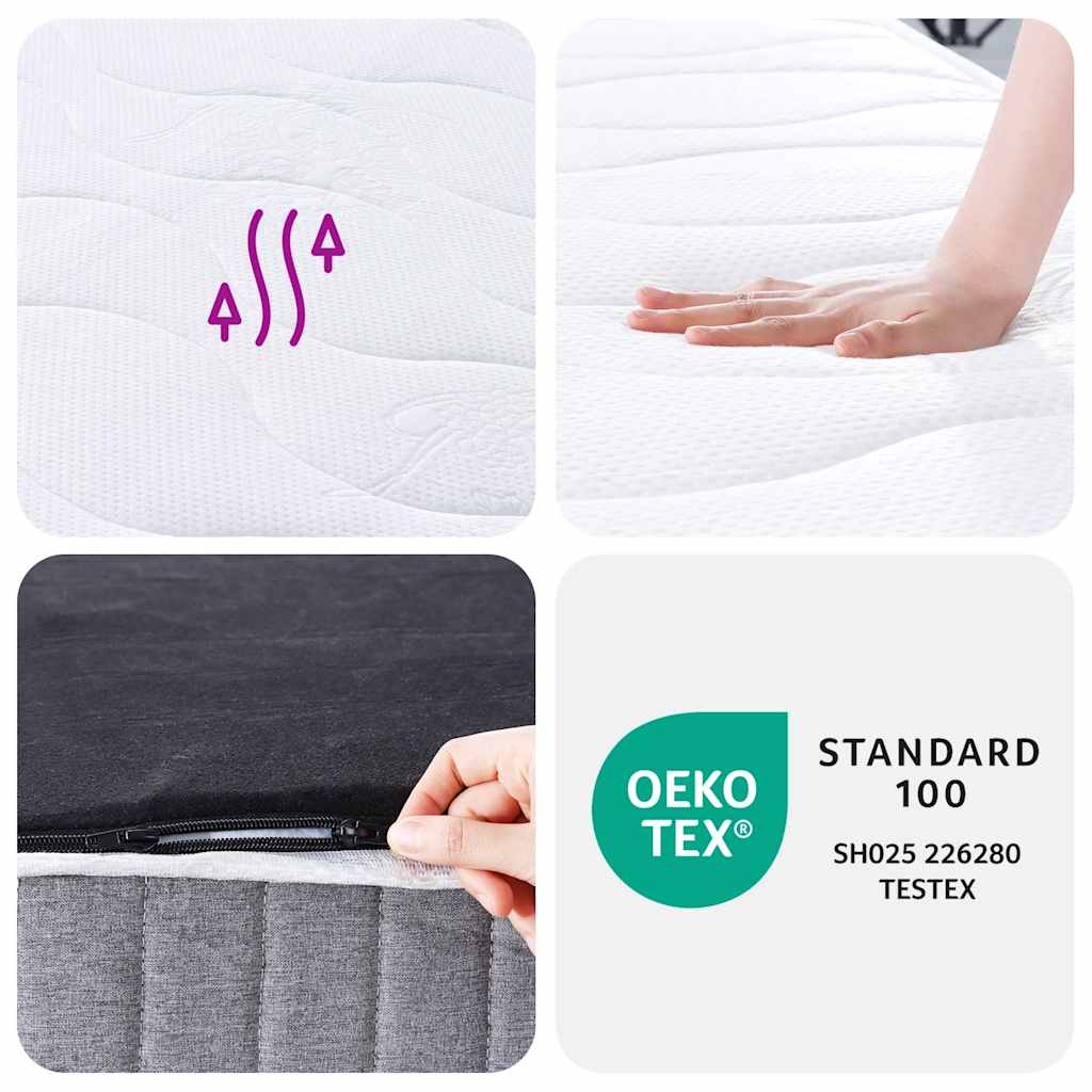Matelas à ressorts ensachés moyen 180x200 cm - XIOS