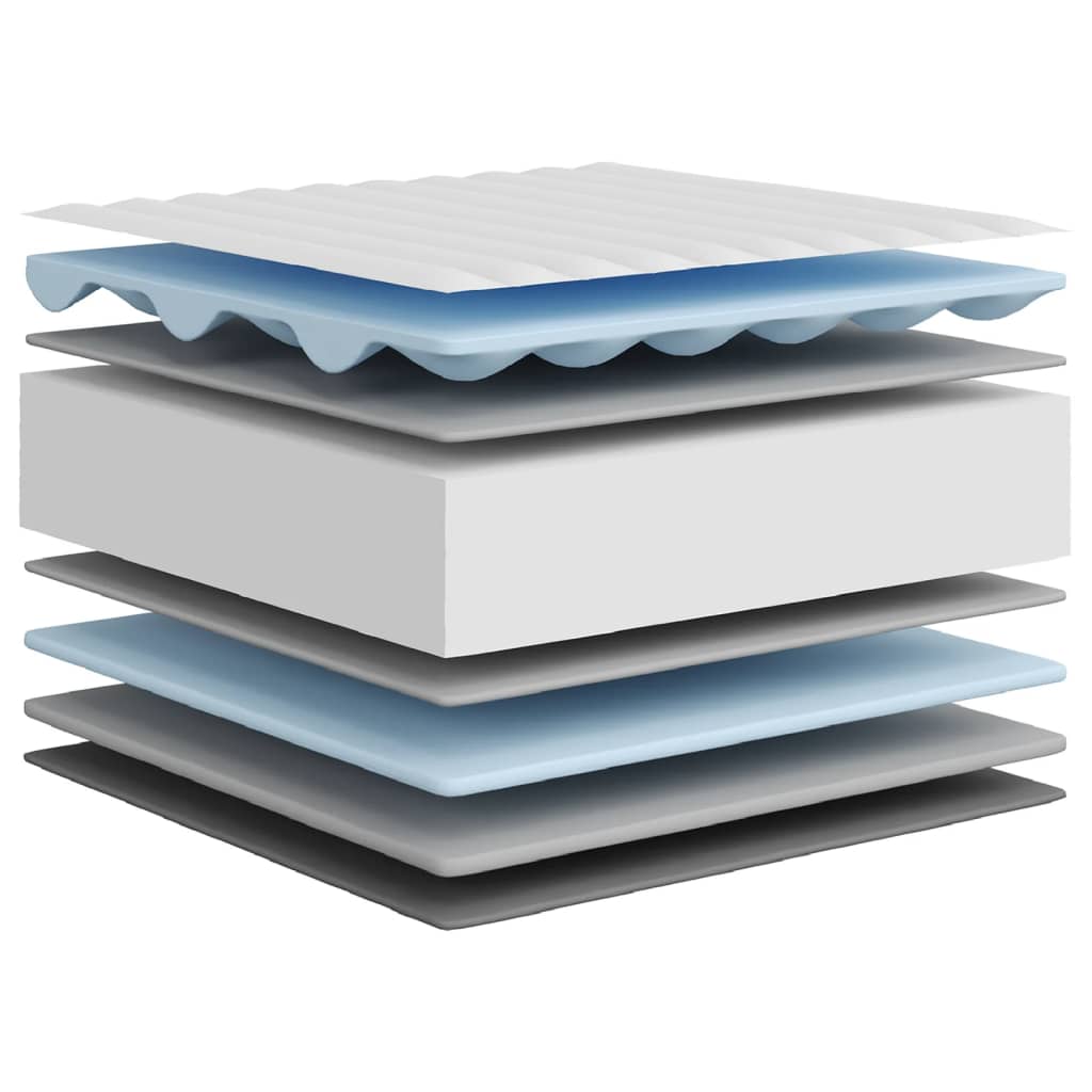 Matelas en mousse moyennement doux 200x200 cm - XIOS