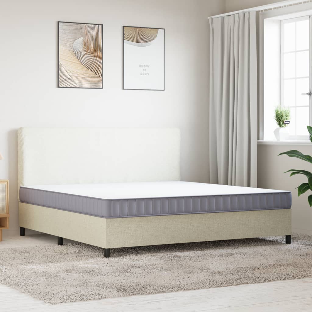 Matelas en mousse moyennement doux 200x200 cm - XIOS