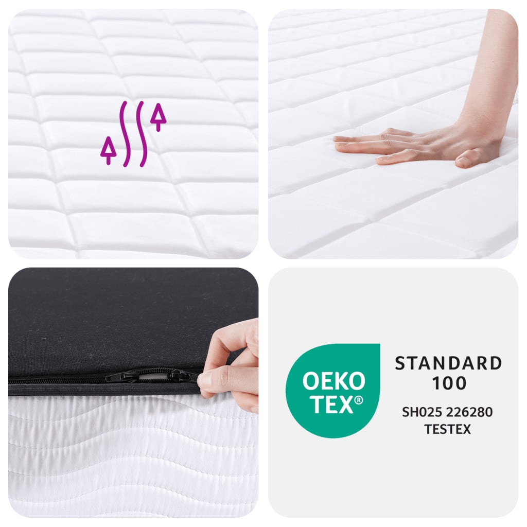 Matelas en mousse moyennement doux 160x200 cm - XIOS