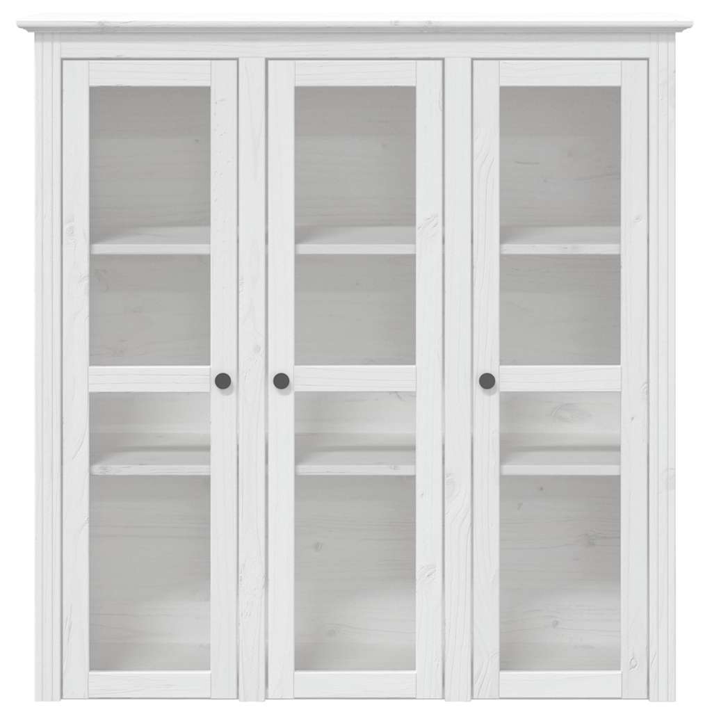 Buffet BODO blanc 115,5x43x200,5 cm bois massif de pin - XIOS