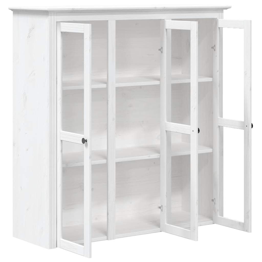Buffet BODO blanc 115,5x43x200,5 cm bois massif de pin - XIOS