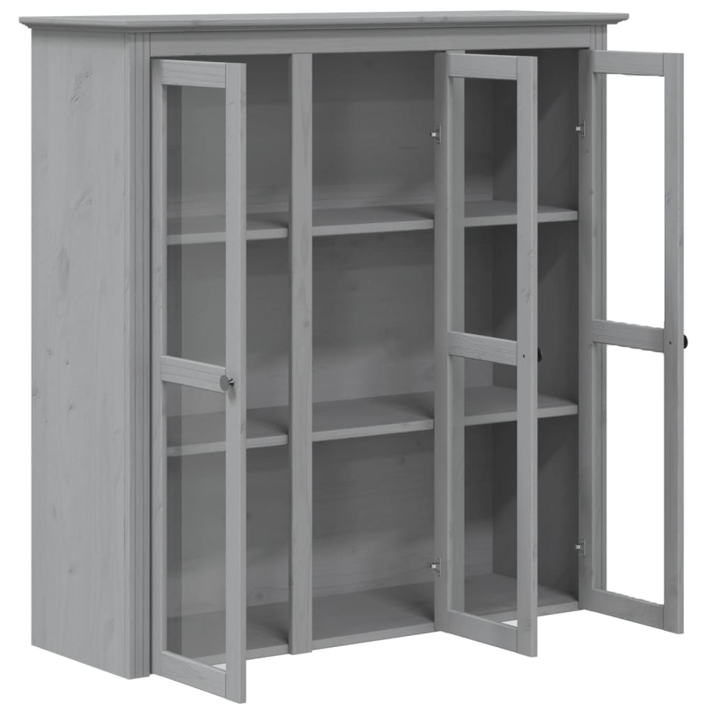 Buffet BODO gris 115,5x43x200,5 cm bois massif de pin - XIOS