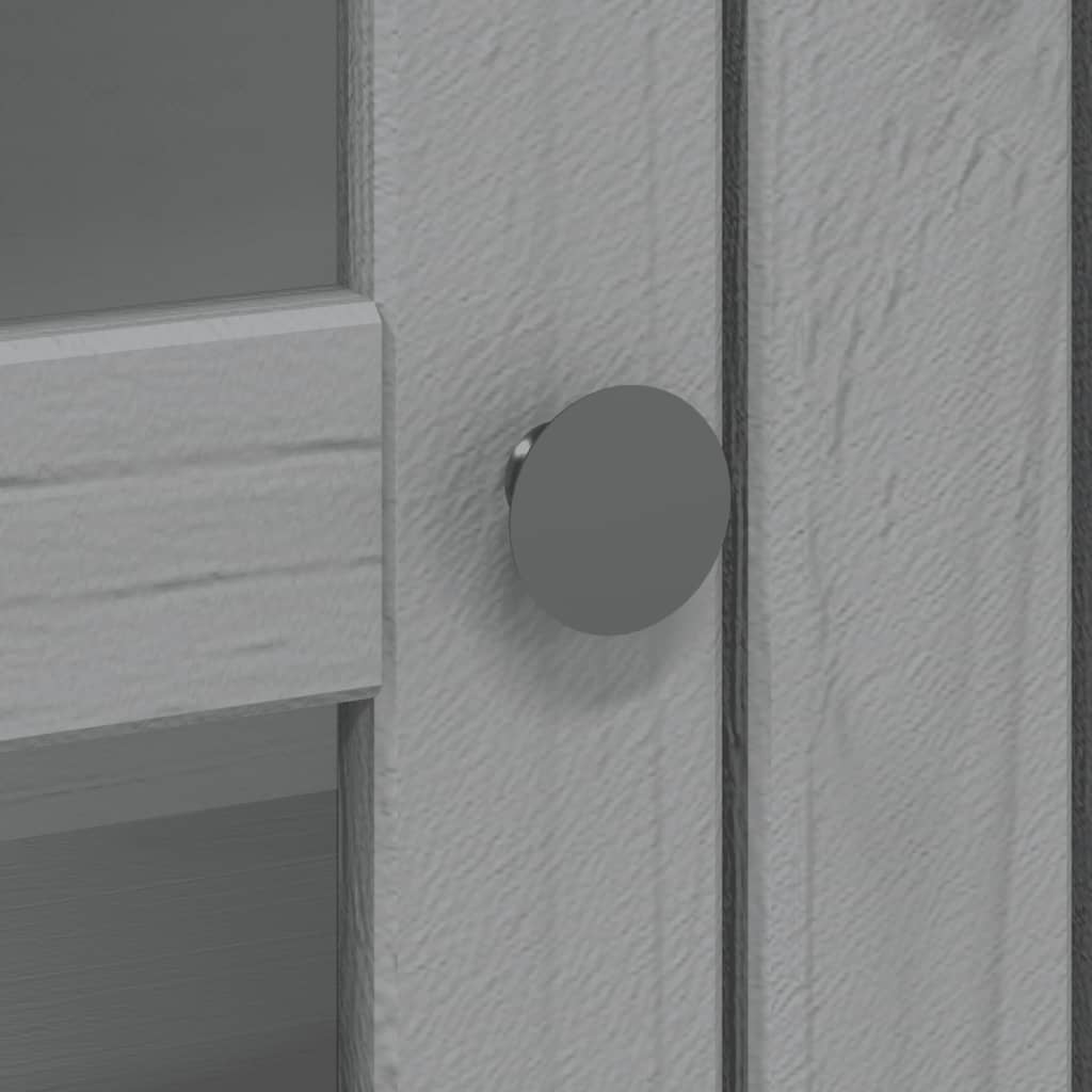 Buffet BODO gris 115,5x43x200,5 cm bois massif de pin - XIOS