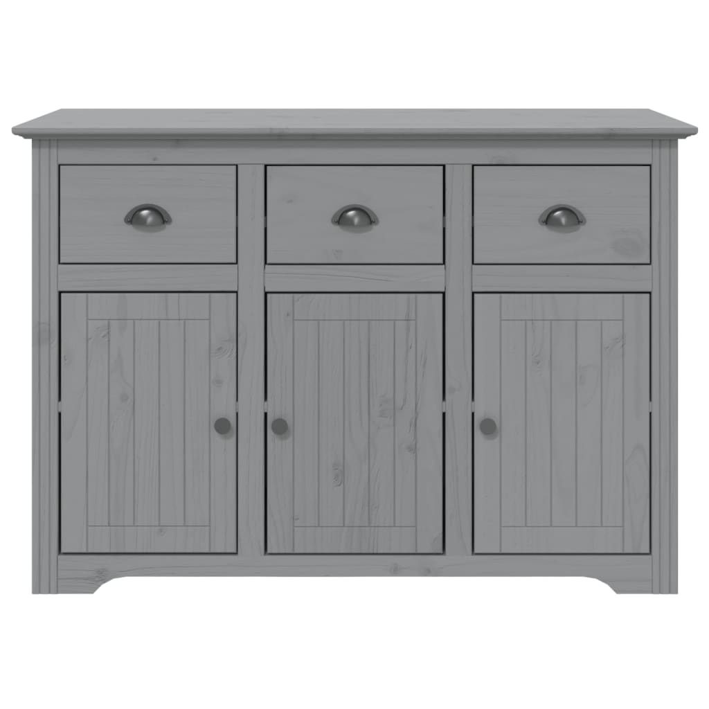 Buffet BODO gris 115,5x43x200,5 cm bois massif de pin - XIOS