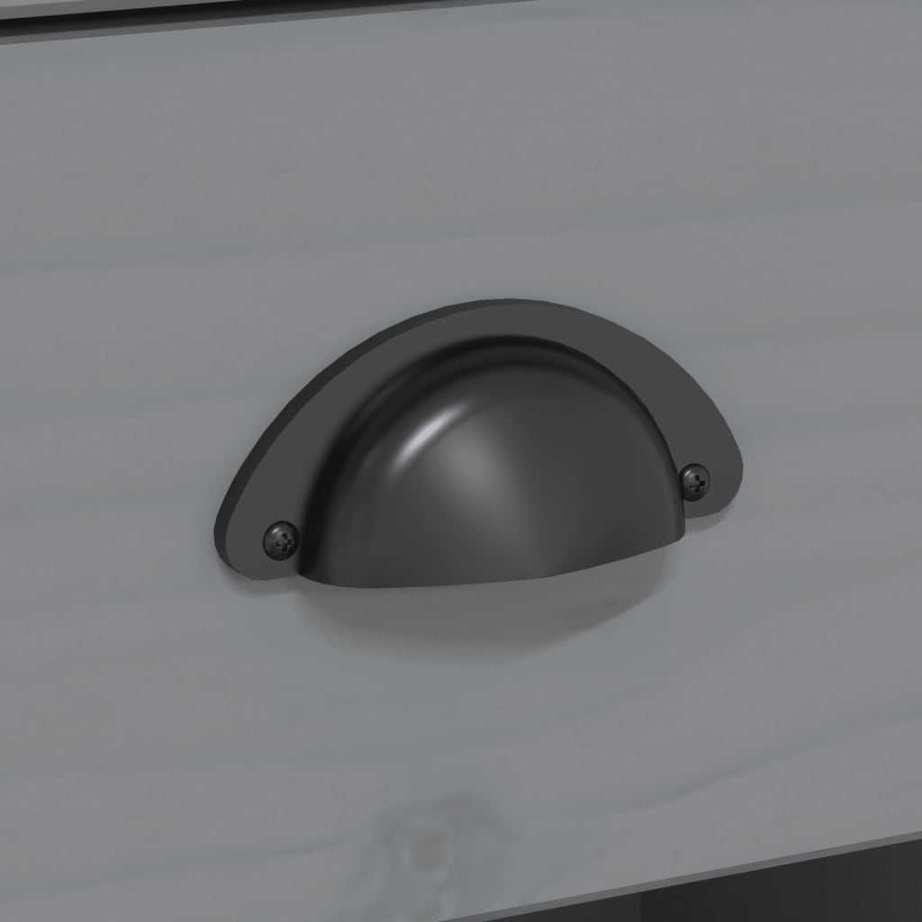 Buffet BODO gris 115,5x43x200,5 cm bois massif de pin - XIOS