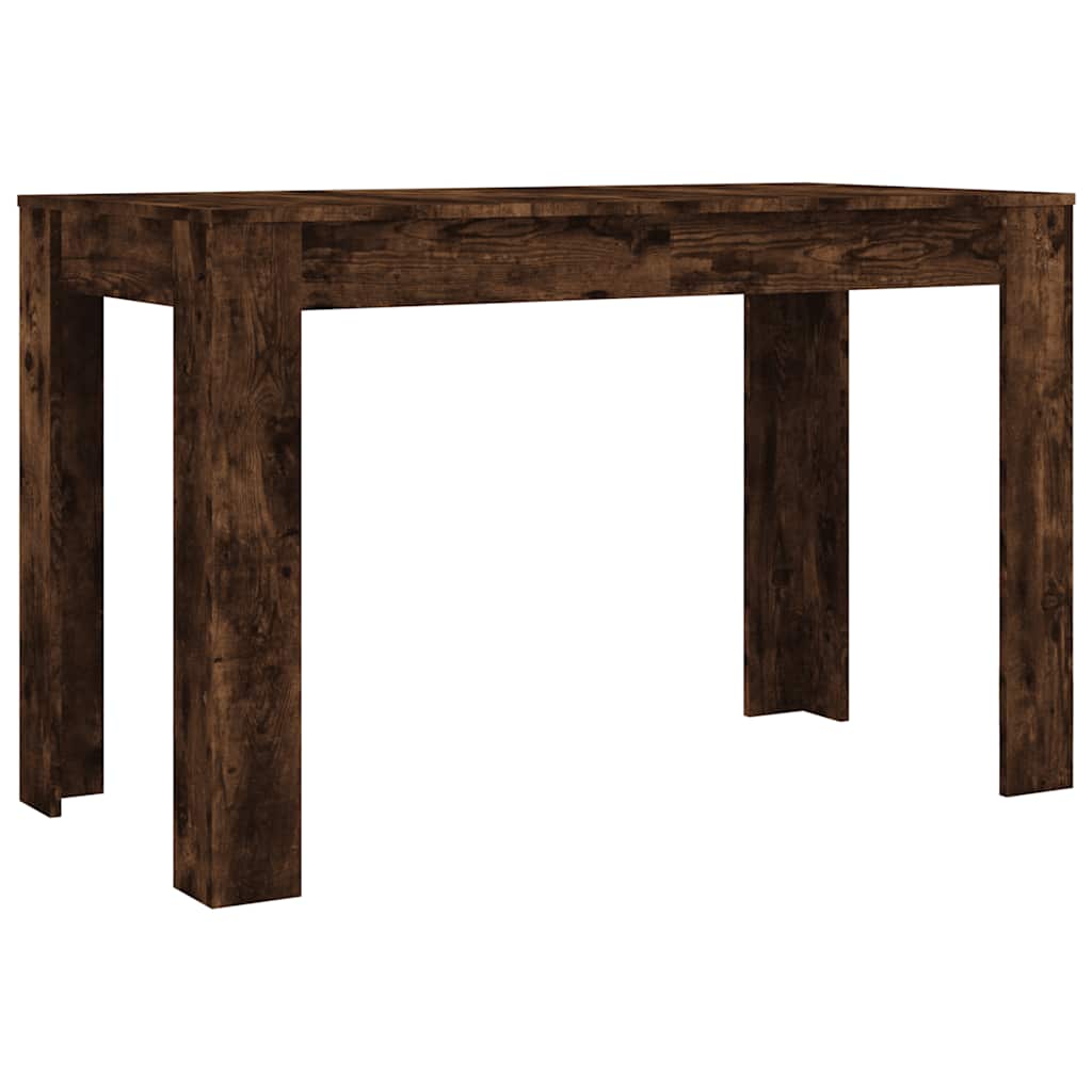 Table à dîner chêne fumé 120x60x76 cm bois d'ingénierie