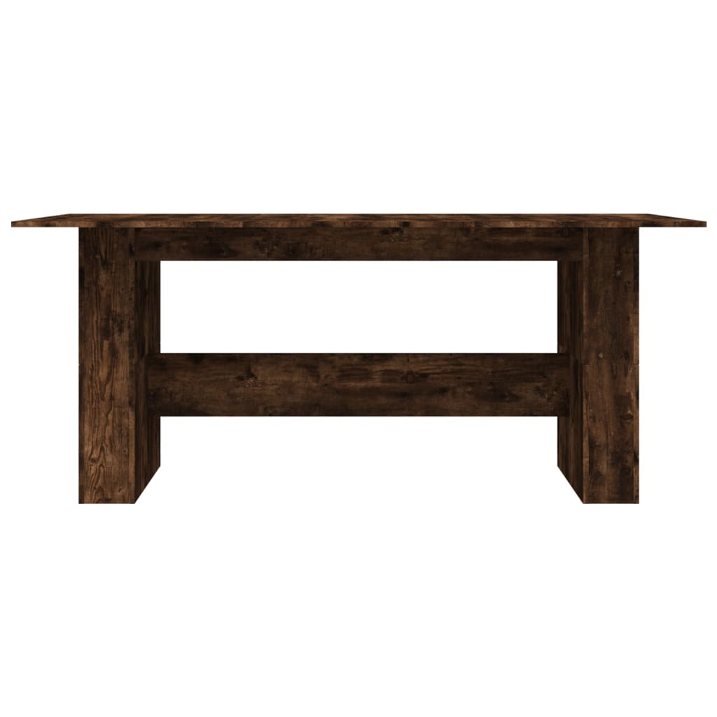 Table à dîner chêne fumé 180x90x76 cm bois d'ingénierie - XIOS