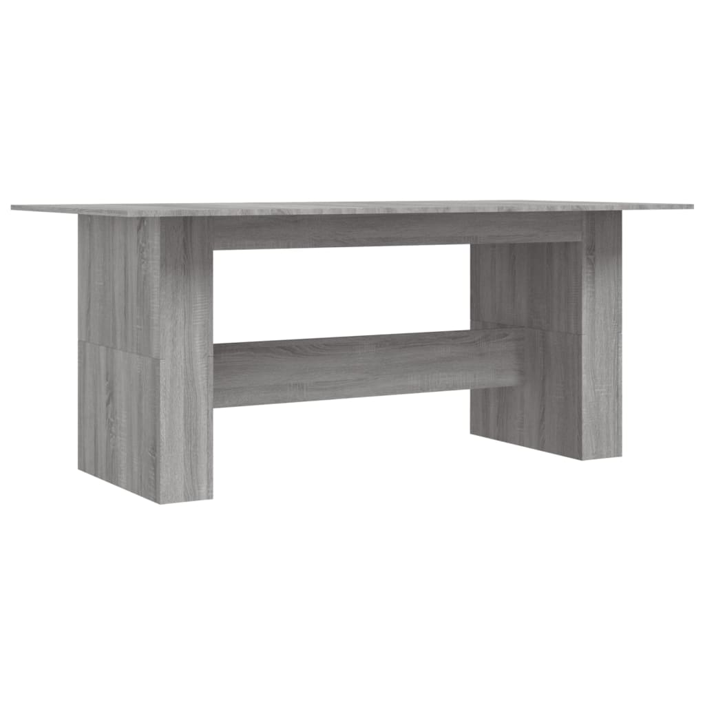 Table à dîner sonoma gris 180x90x76 cm bois d'ingénierie - XIOS