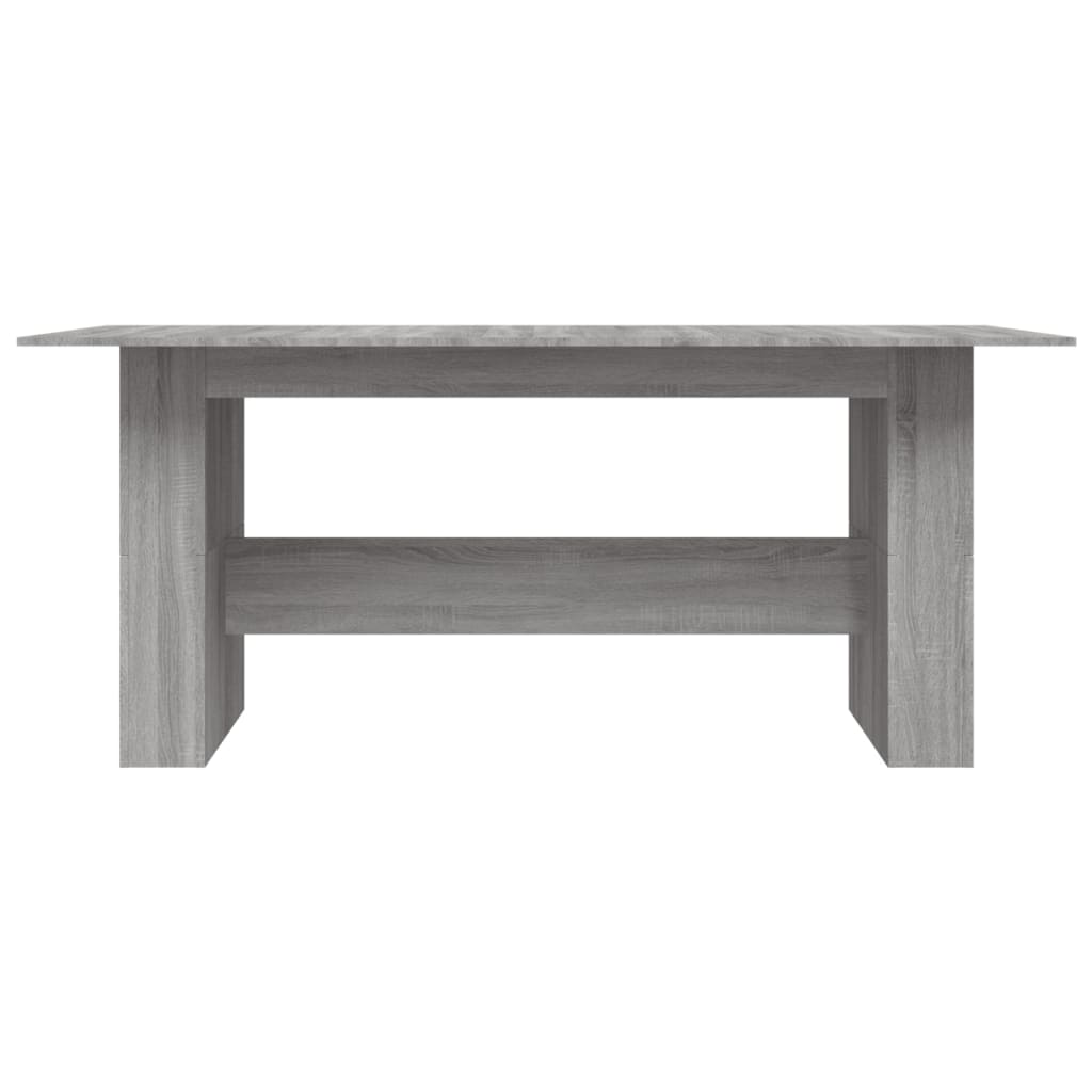 Table à dîner sonoma gris 180x90x76 cm bois d'ingénierie - XIOS