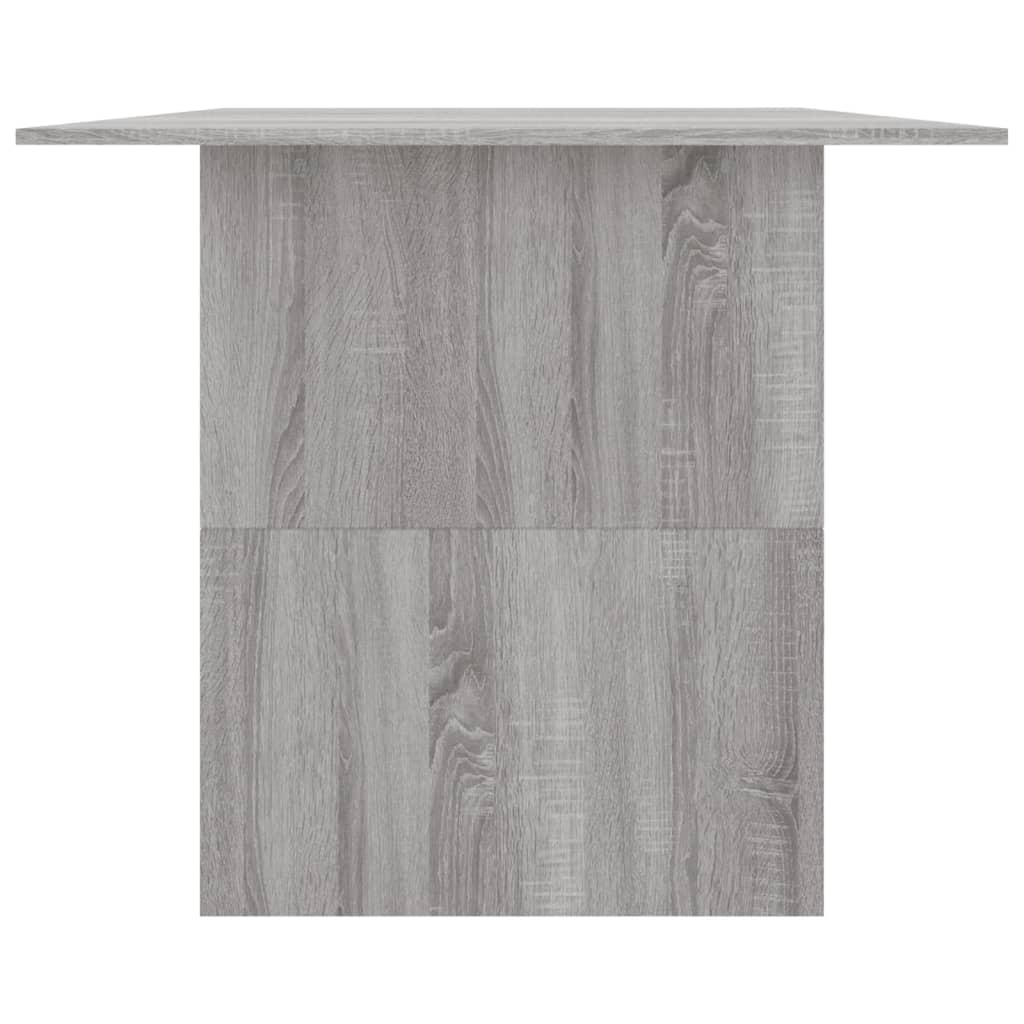 Table à dîner sonoma gris 180x90x76 cm bois d'ingénierie - XIOS