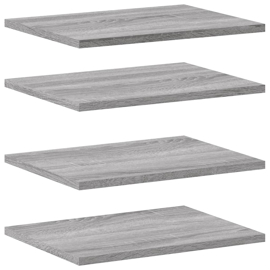 Étagères murales 4 pcs sonoma gris 40x30x1,5 cm bois ingénierie - XIOS