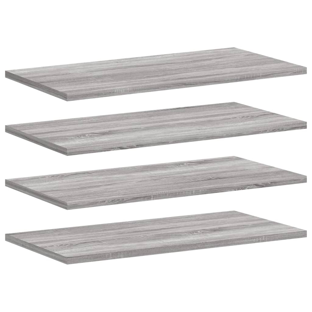 Étagères murales 4 pcs sonoma gris 60x20x1,5 cm bois ingénierie - XIOS
