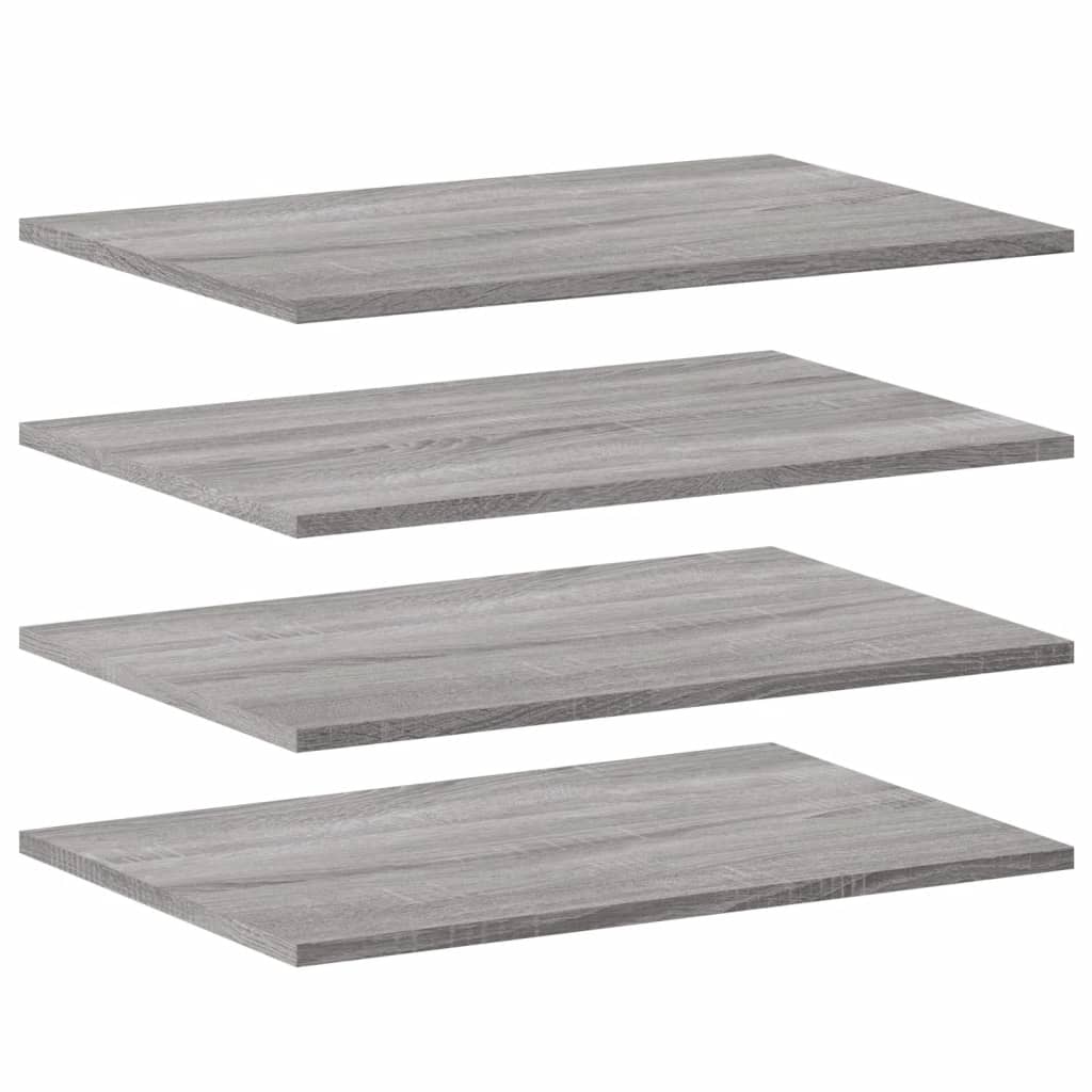 Étagères murales 4 pcs sonoma gris 60x40x1,5 cm bois ingénierie - XIOS