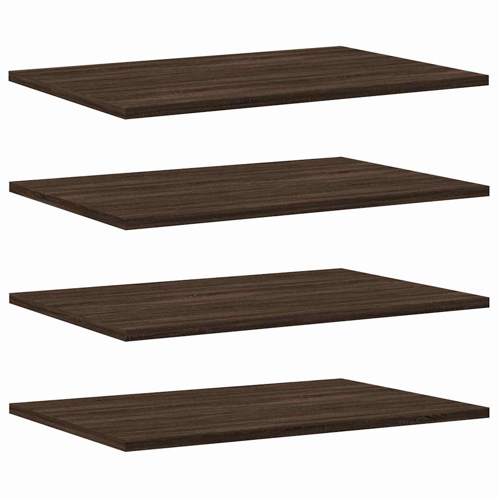 Étagères murales 4 pcs chêne marron 60x40x1,5cm bois ingénierie - XIOS