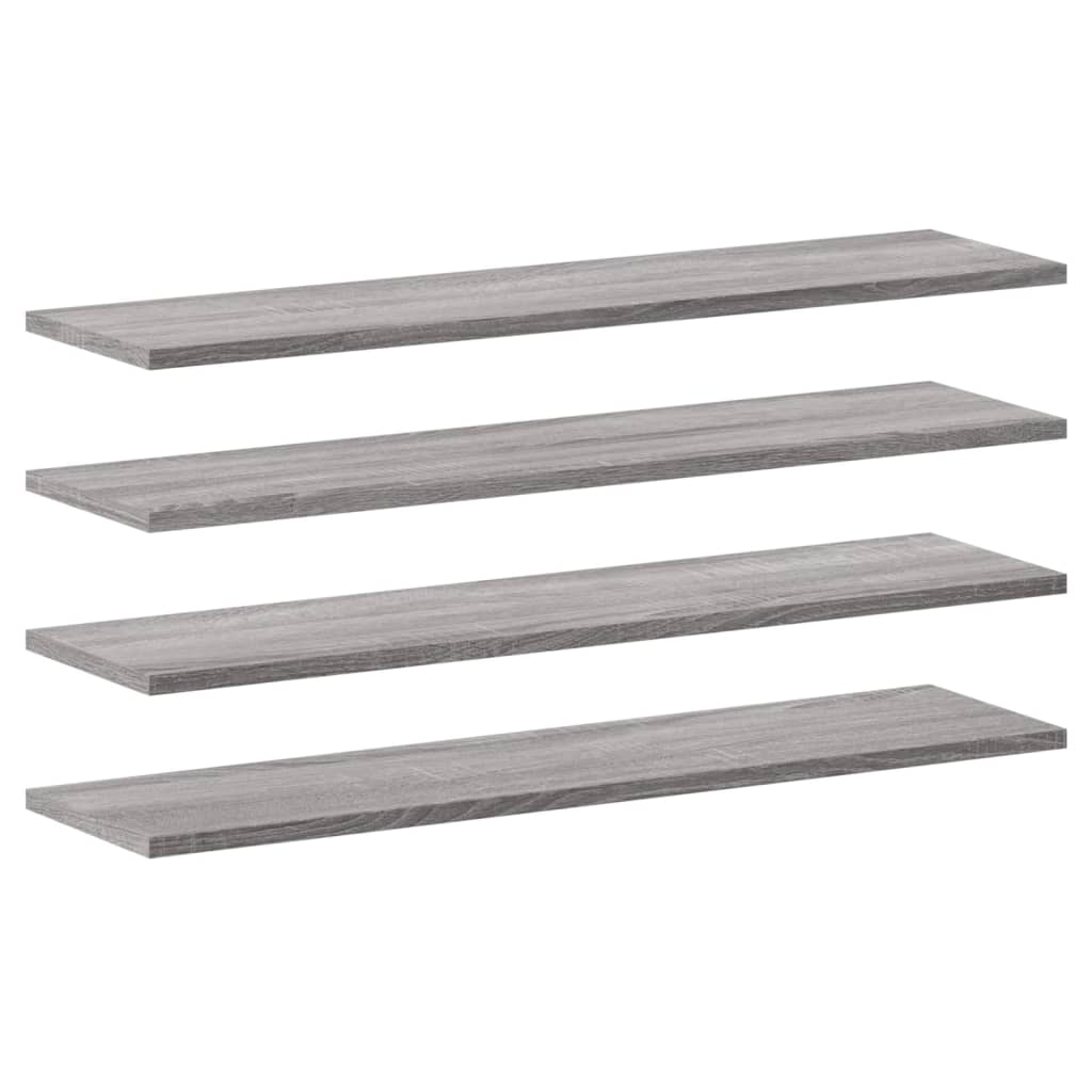 Étagères murales 4 pcs sonoma gris 80x20x1,5 cm bois ingénierie - XIOS