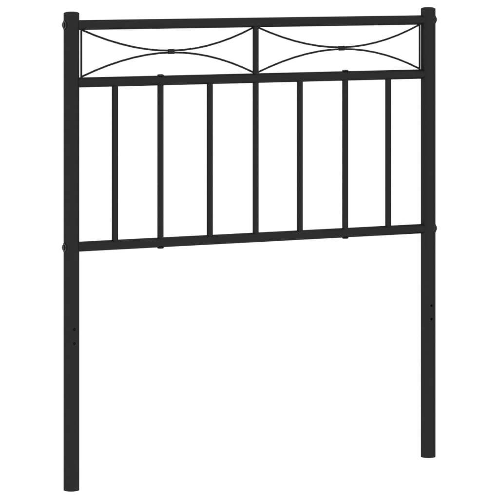 Tête de lit métal noir 75 cm - XIOS