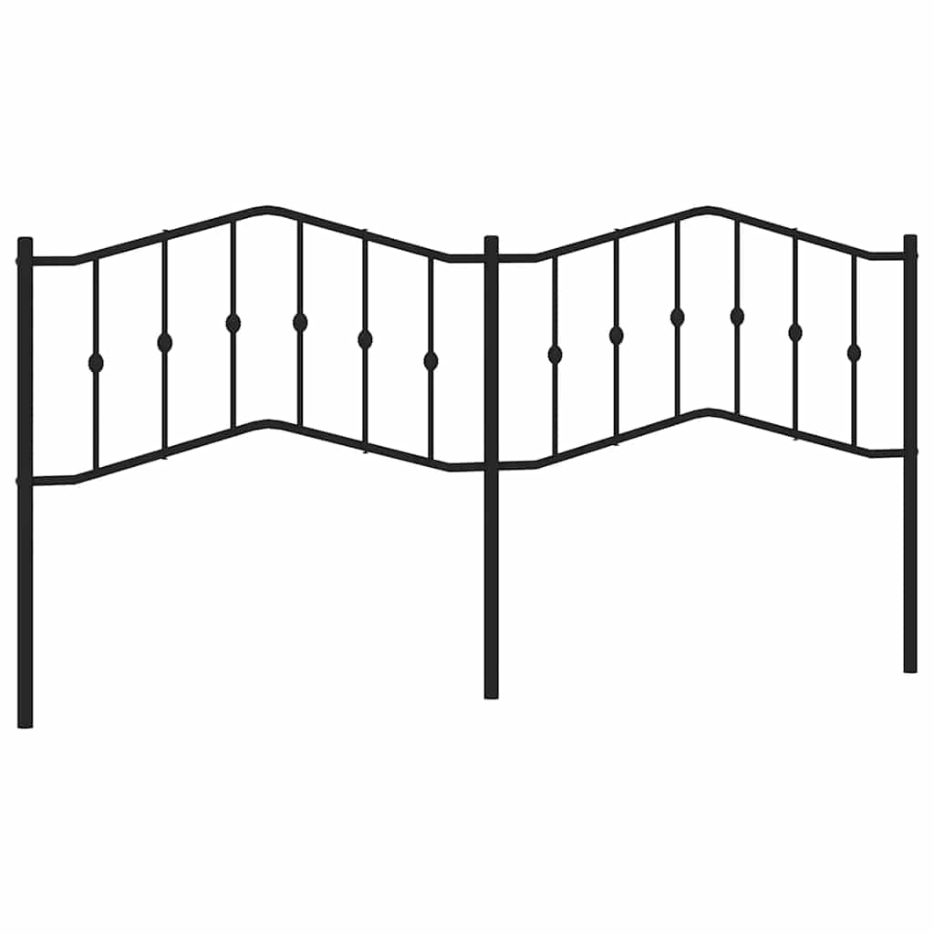 Tête de lit métal noir 193 cm - XIOS