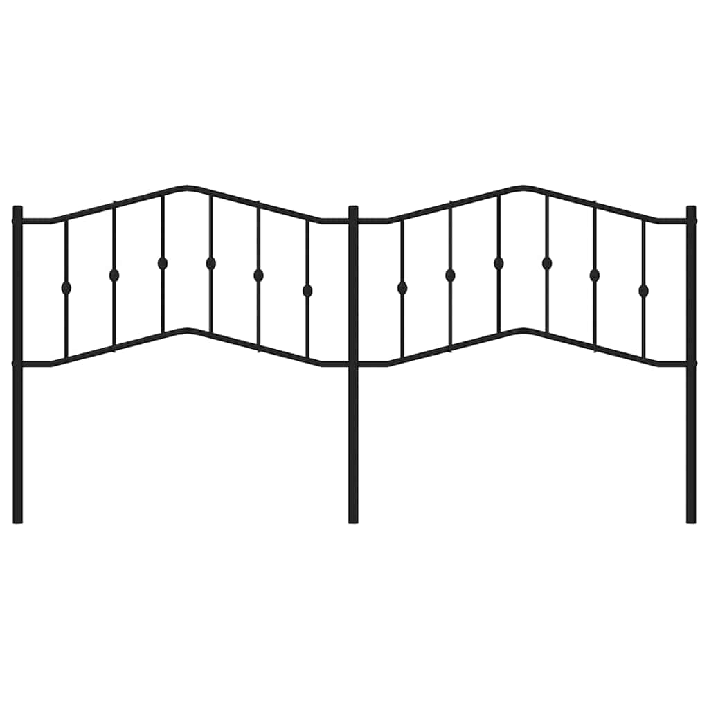 Tête de lit métal noir 193 cm - XIOS