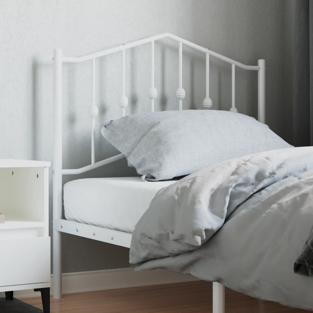 Tête de lit métal blanc 90 cm - XIOS