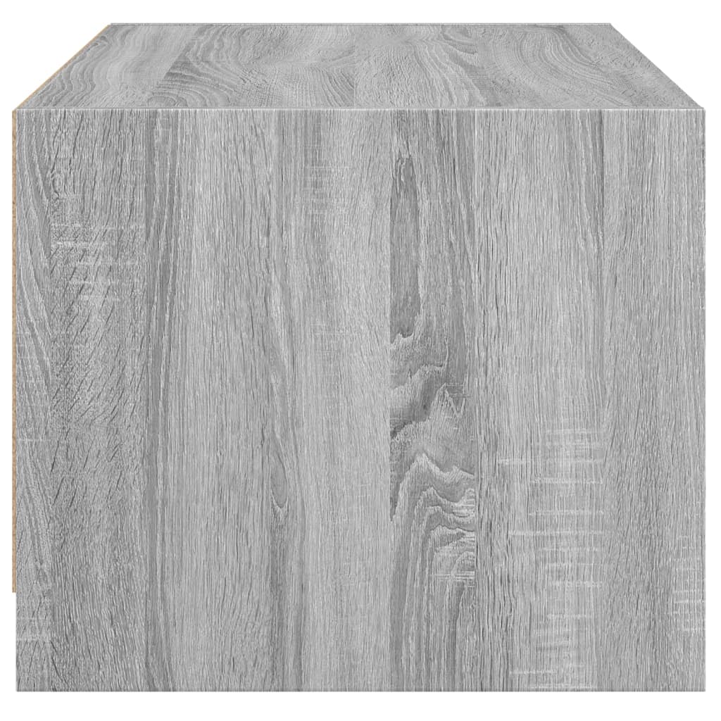 Table basse avec portes en verre sonoma gris 68x50x42 cm - XIOS