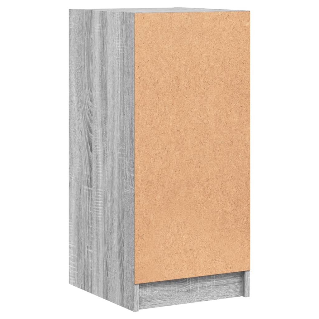 Armoire latérale avec portes en verre sonoma gris 35x37x75,5 cm - XIOS