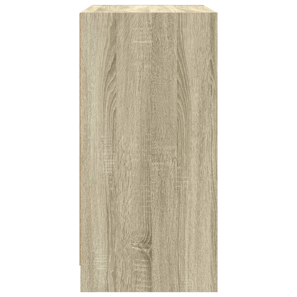 Armoire latérale avec portes en verre chêne sonoma 68x37x75,5cm - XIOS