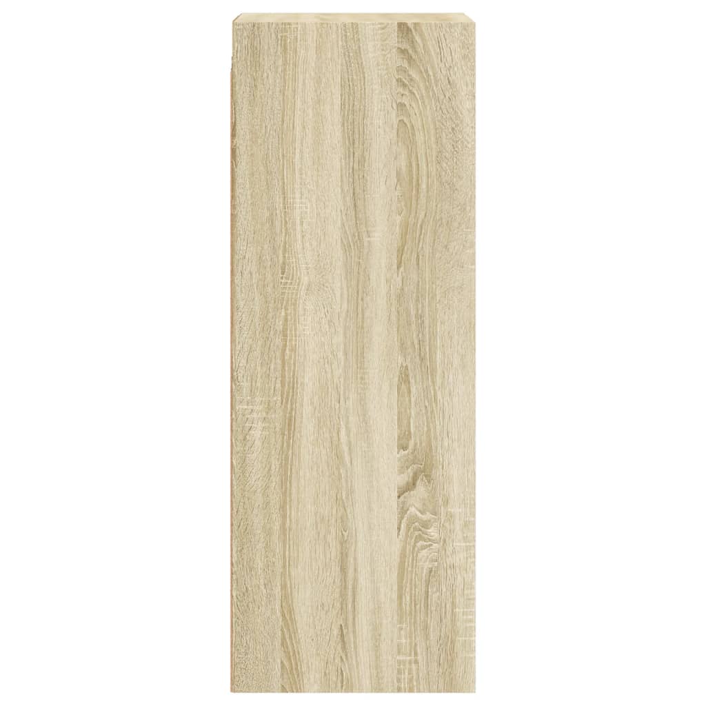 Armoire murale avec portes en verre chêne sonoma 35x37x100 cm - XIOS