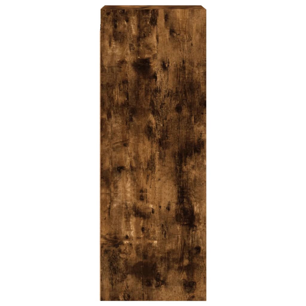 Armoire murale avec portes en verre chêne fumé 35x37x100 cm - XIOS