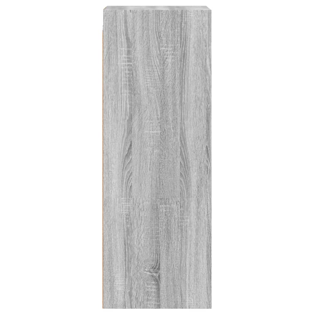 Armoire murale avec portes en verre sonoma gris 35x37x100 cm - XIOS