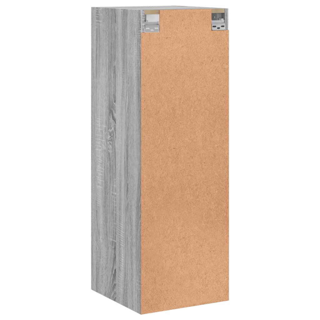 Armoire murale avec portes en verre sonoma gris 35x37x100 cm - XIOS