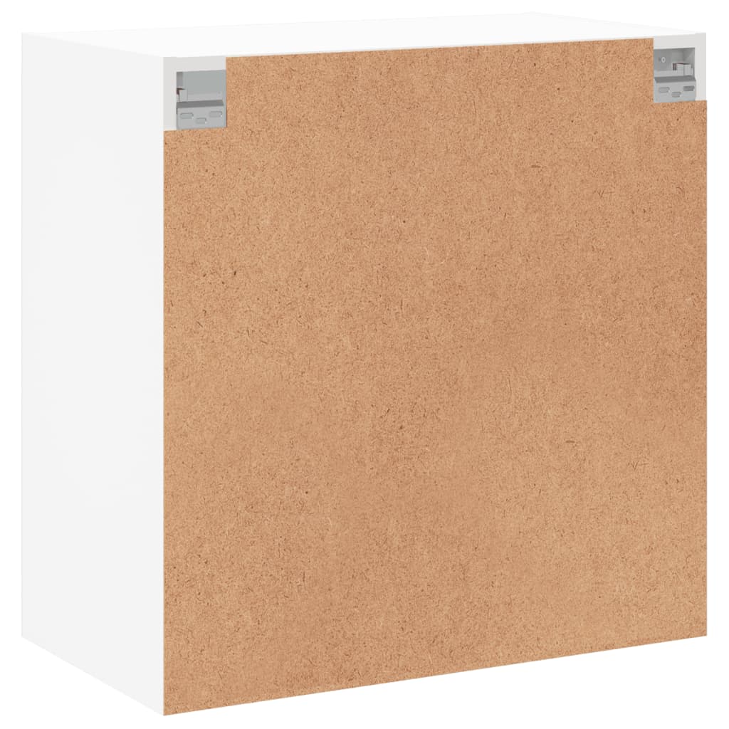 Armoire murale avec portes en verre blanc 68x37x68,5 cm - XIOS