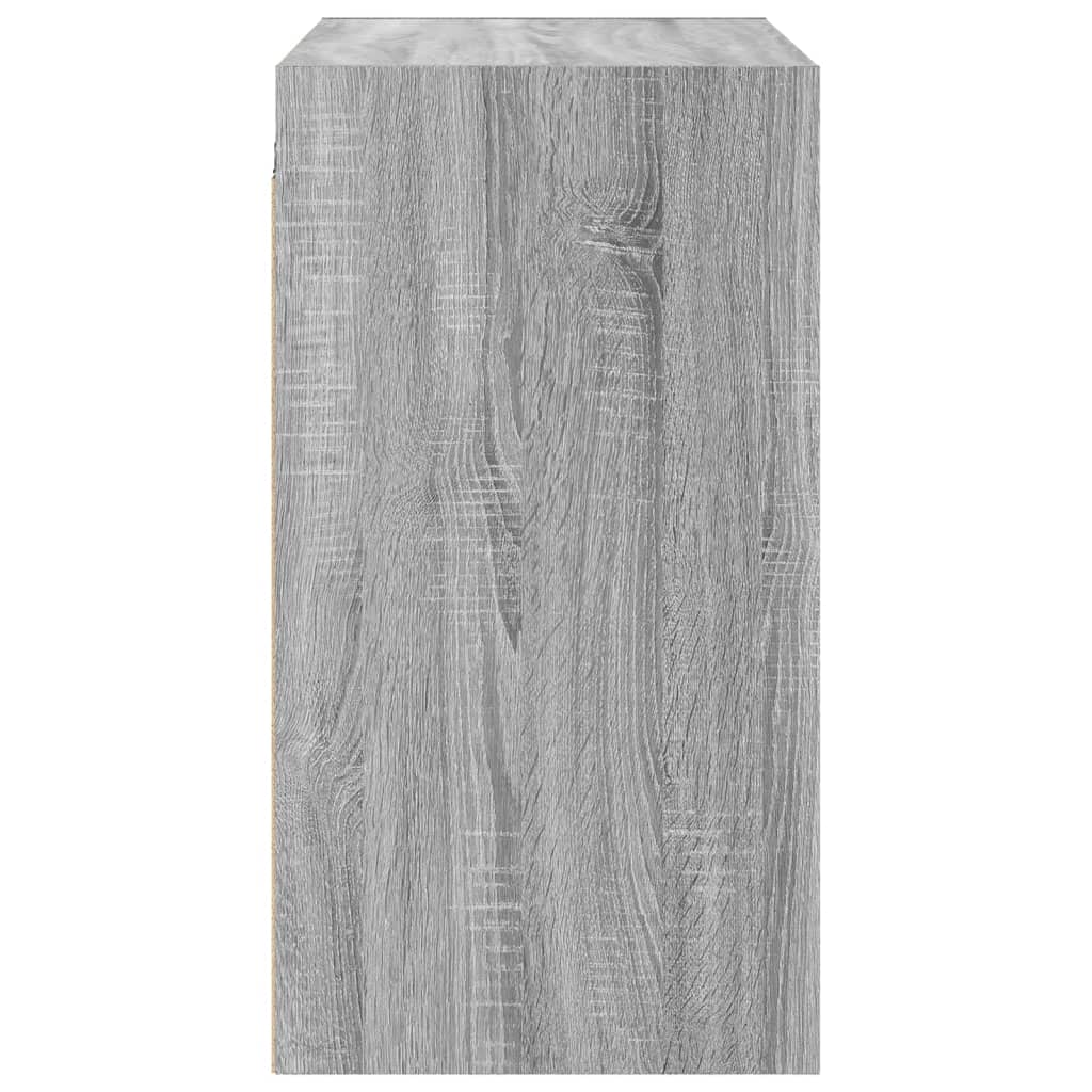 Armoire murale avec portes en verre sonoma gris 68x37x68,5 cm - XIOS