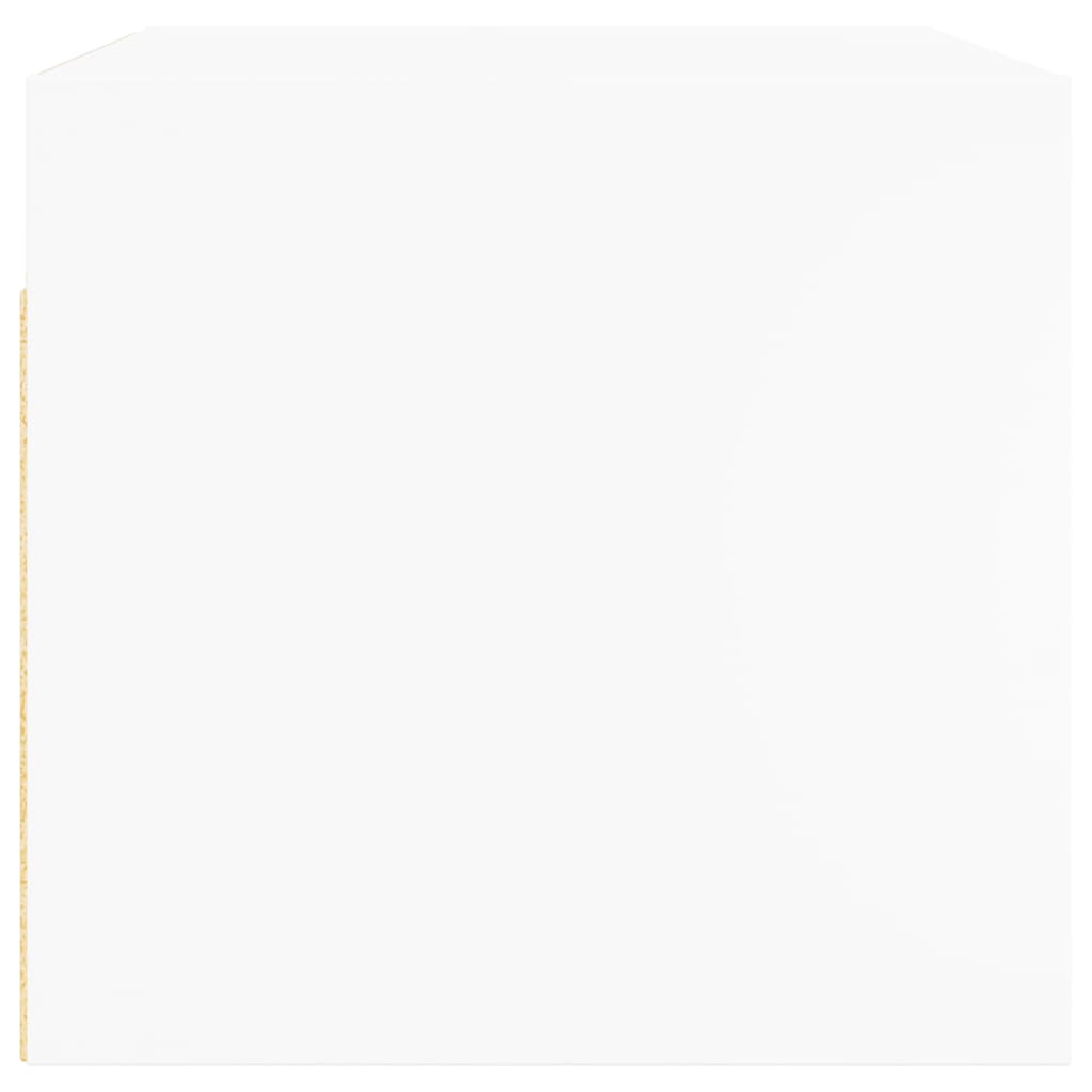 Armoire murale avec portes en verre blanc 68,5x37x35 cm - XIOS