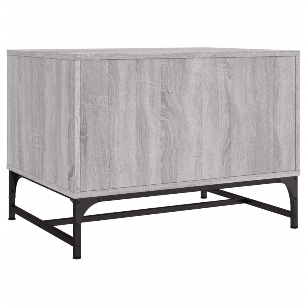 Table basse avec portes en verre sonoma gris 68,5x50x50 cm - XIOS