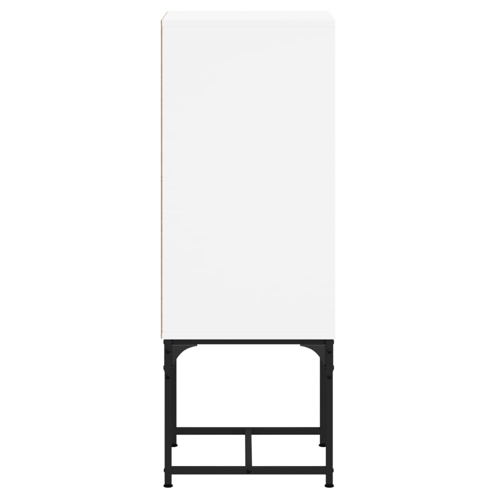 Armoire latérale avec porte en verre blanc 35x37x100 cm - XIOS